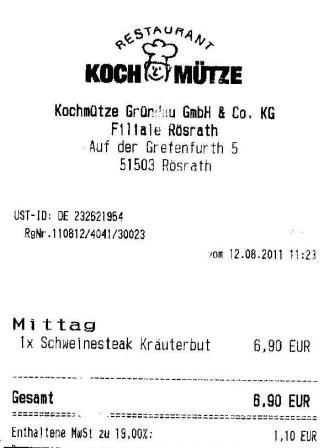 uast Hffner Kochmtze Restaurant